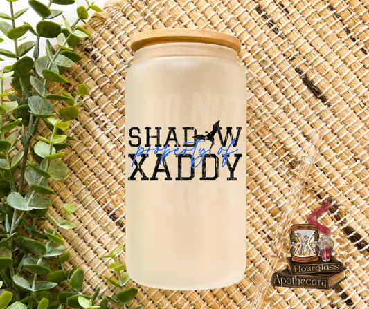 Property of Shadow Xaddy Glass Tumblers